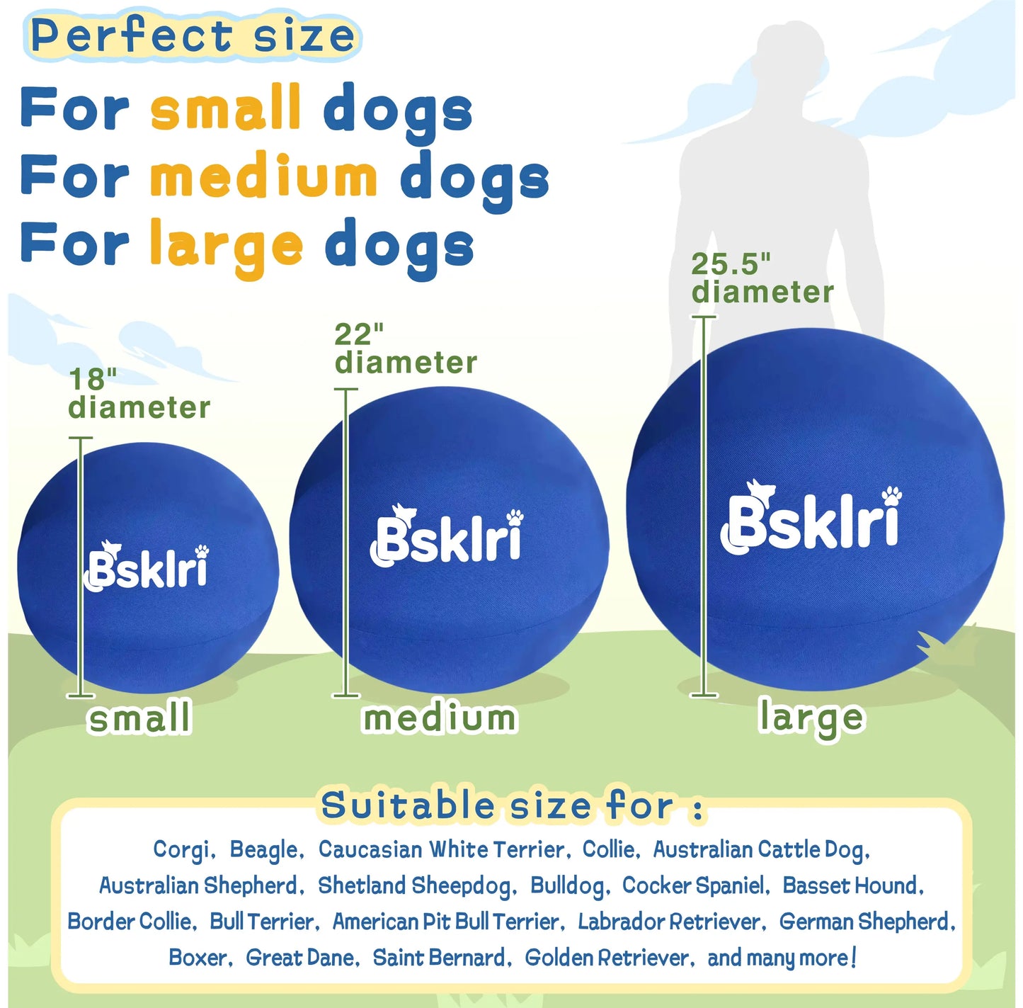 Dog Herding Ball - Push & Chase Toy for Supervised Outdoor Play Summerwins