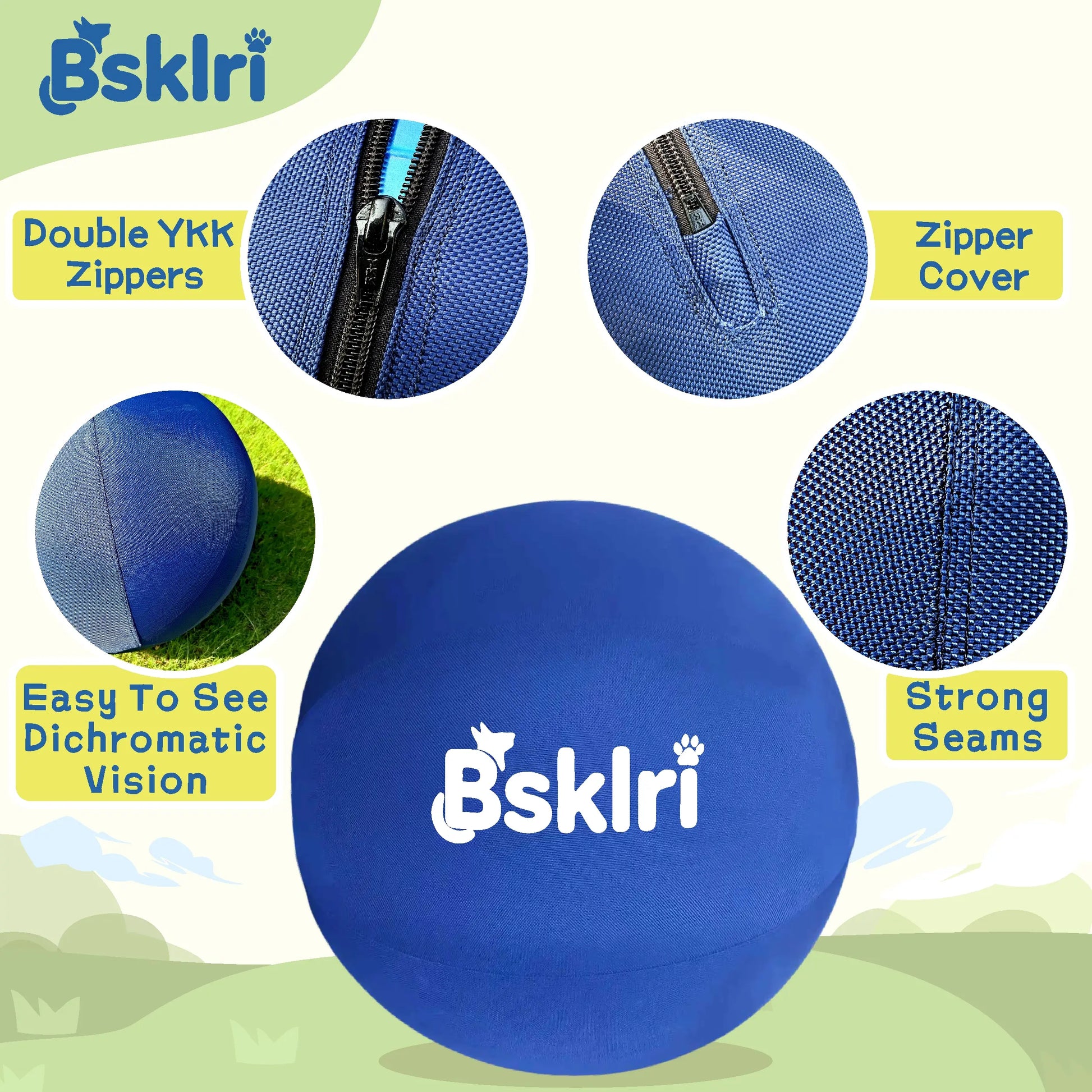 Dog Herding Ball - Push & Chase Toy for Supervised Outdoor Play Summerwins